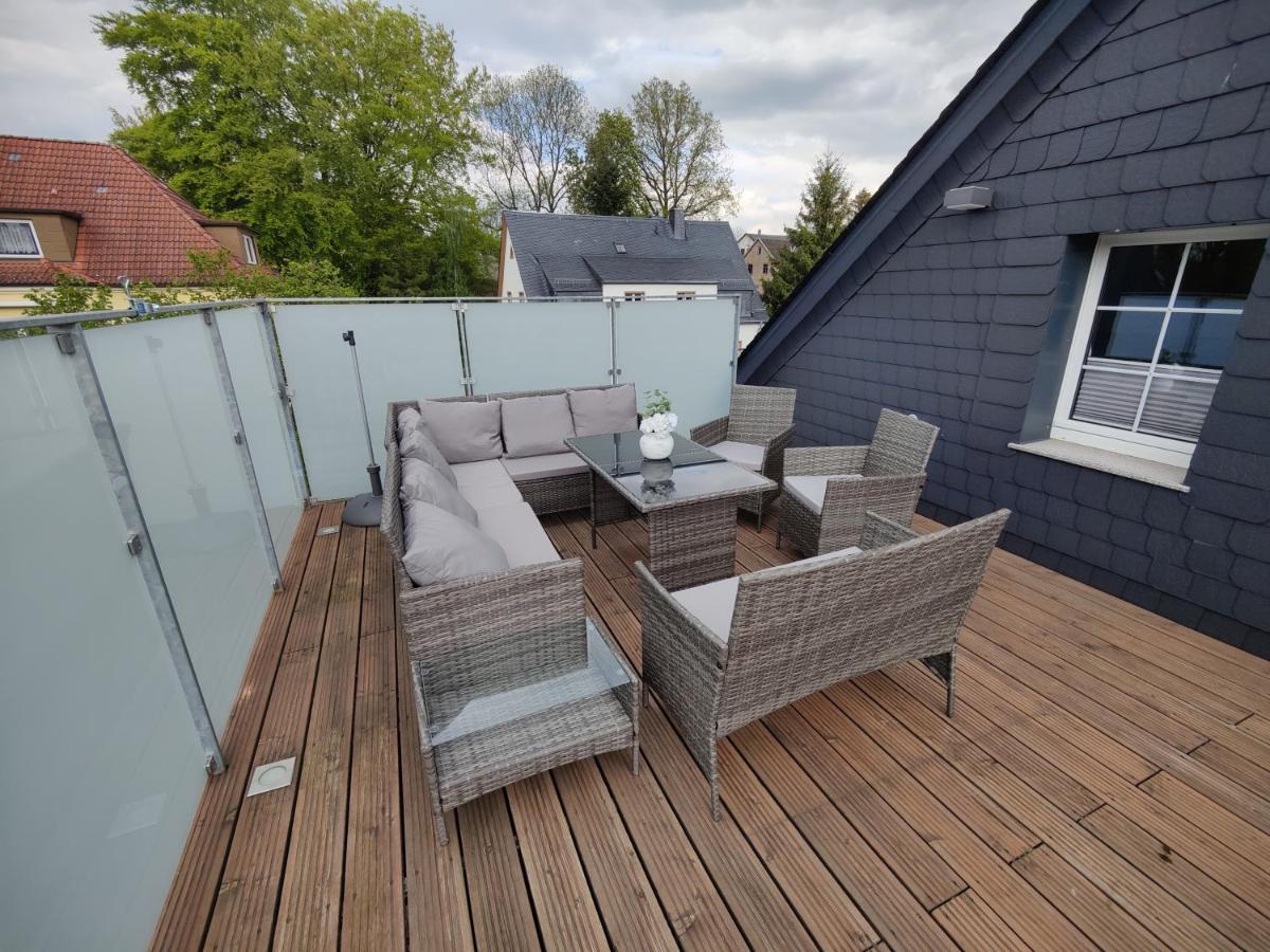 Ferienhaus Villa Adelsberg Mit Dachterrasse In Zentraler Lage Fuer Bis Zu 10 Personen 켐니츠 외부 사진
